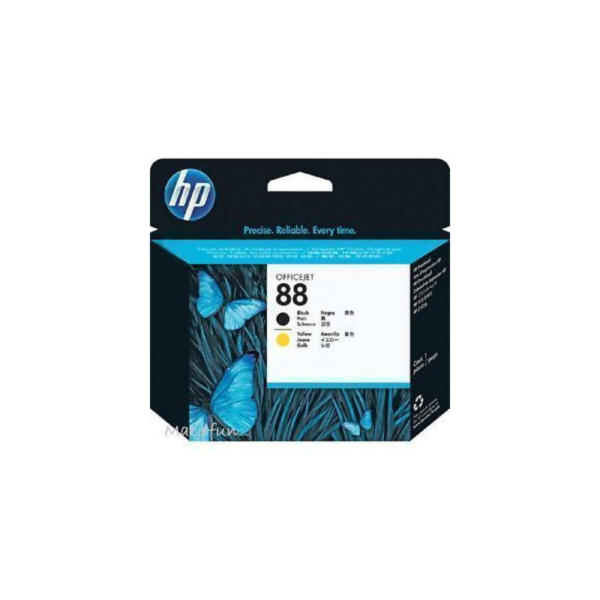 Cartouche HP 88 - Tete dimpression Noir/Jaune /T1200/T770/T620