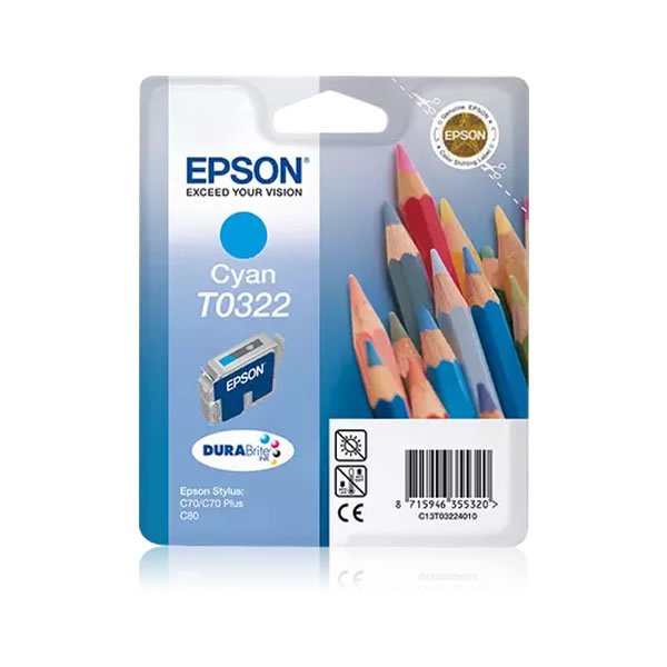 Cartouche EPSON T0322 Cyan/1240p