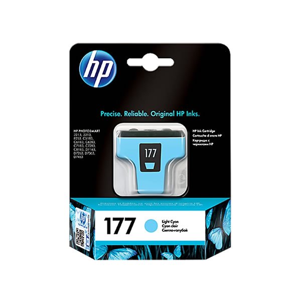 Cartouche HP 177-Cyan Clair/1200p/P7163/7463/5183/6183
