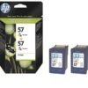 Cartouche HP Pack de deux cartouches 57 - Tri Color