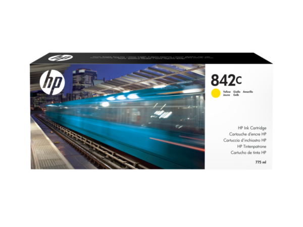 HP_842C_J Cartouche HP Pwide 842C - Jaune /775 ml/ PW4600