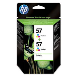 Cartouche HP Pack de deux cartouches 57 - Tri Color