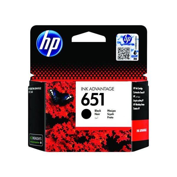 Cartouche HP 651-Noir /600p / P202/252/P5575