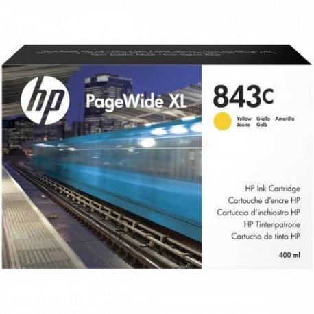 Cartouche HP Pwide 843C - Jaune /400ml/ PW4600